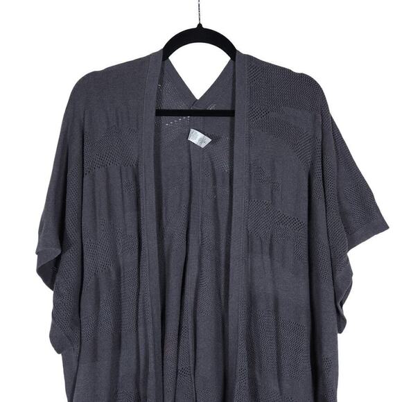 Lululemon Womens Find Your Light Wrap Heathered Gray Moonwalk Silk Camo Cardigan - Picture 4 of 15